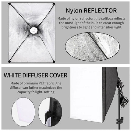 Photography Softbox Continuous Lighting Light Stand Studio Kit