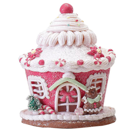 Christmas Light Up House Tabletop Holiday Decorations Clay House for Home