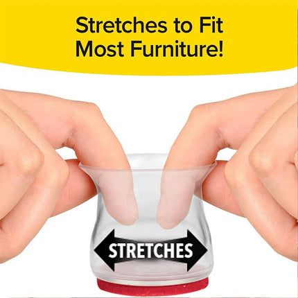 Slider Chair Leg Protector For Hardwood Floors Fits All Shape Chair 48Pcs