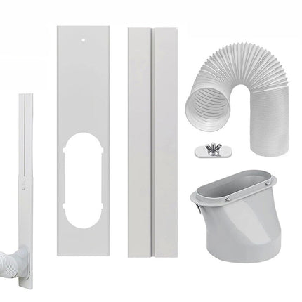 Portable Air Conditioner Spare Parts Gob+Window Slide Kit Plate +Hose 15cm 1.8M