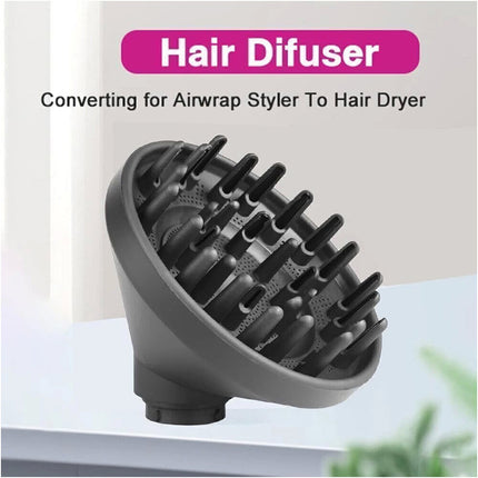 Upgraded Diffuser for Dyson Airwrap Attachments Diffuser Nozzle Converting Tool Grey