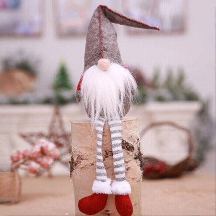 3 Pieces Decorations Window Decoration Christmas Faceless Doll Santa Claus Ornaments