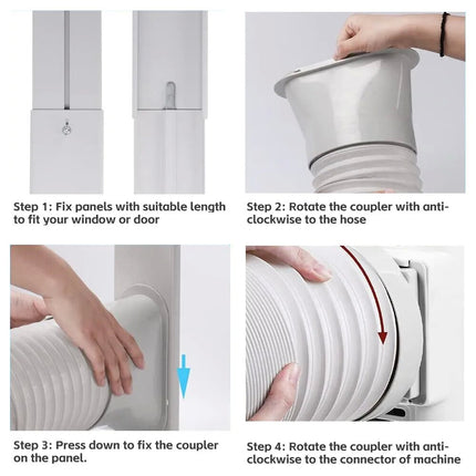 Portable Air Conditioner Spare Parts Gob+Window Slide Kit Plate (15cm)