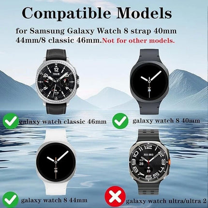 For Samsung Galaxy Watch 8 Bands 40mm 44mm Classic 46mm Wristwatch Band Strap