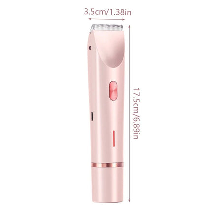 Dual Head Shaver Women, Electric Bikini Trimmer, Wet & Dry Use Hair Removal