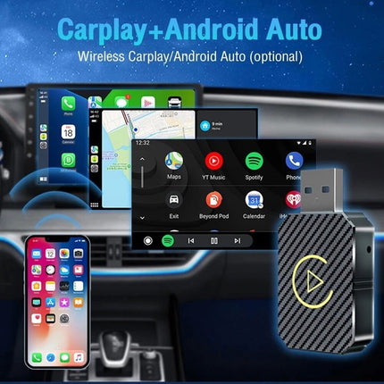Wireless Apple Carplay Android Auto Adapter for iPhone Car Play Plug & Play