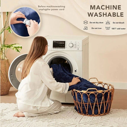 Electric Heated Throw Blanket Warm Poncho Wrap Blanket Portable heated Shawl