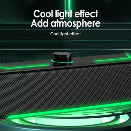 Wired PC Speakers LED Computer Stereo Speaker USB Powered for Desktop PC Laptop