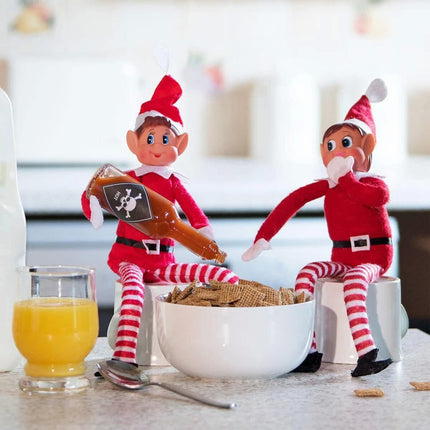 2pk Christmas Naughty Elves Set Original Elf Boy Girl Soft Doll Xmas Decoration