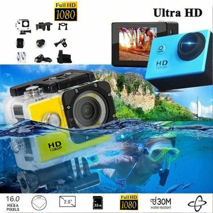 1080P 4K HD 2" Waterproof Sports Action Camera 12MP Video DVR Recorder Go Pro