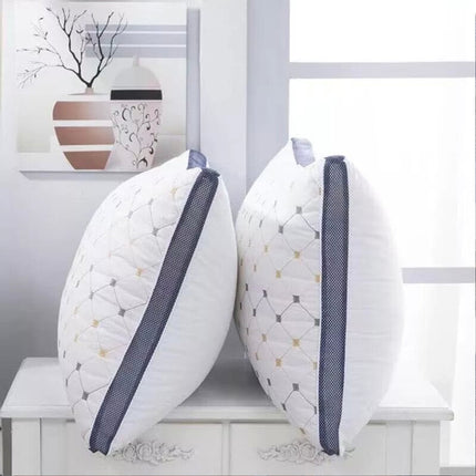 Hotel Quality Cotton Pillows Ultra Plush Home Bed Standard Pillows Twin Pack