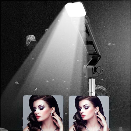 Flexible Tripod Holder Stand Selfie Stick With Bluetooth Remote and Fill Light For Mobile Phone