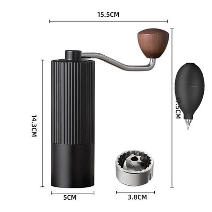 Manual Coffee Grinder Portable Stainless Steel Coffee Bean Grinders CNC Stainles