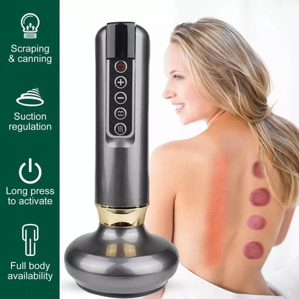 Electric Cupping Massager Vacuum Suction Cup GuaSha Anti Cellulite Beauty Health
