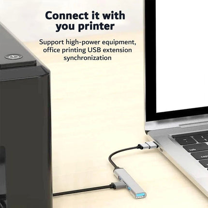 USB Type C USB Extender 3.0 2.0 Multi Port Hub 4 Port MacBook Windows Extension