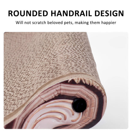 Cute Cat Kitten Claw Scratching Board Scratcher Corrugated Cardboard Toy