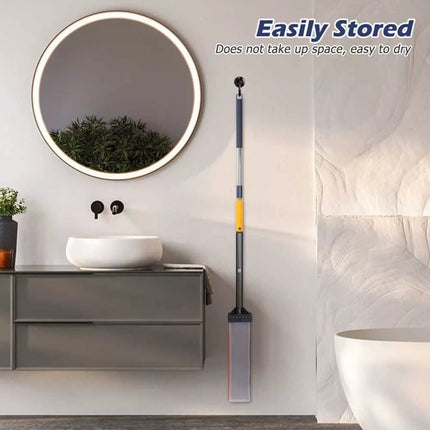 New Upgrade Style Large Flat Mop, 360°Rotating Magic Self Wringing Mop+2 Pads