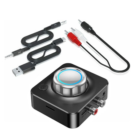 Bluetooth 5.0 Receiver 3.5mm AUX To 2RCA Audio Stereo Wireless Adapter