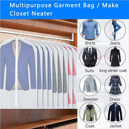 10X Dustproof Storage Bag Garment Dress Cover Suit Clothes Coat Jacket Protector