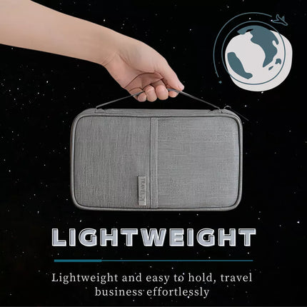 2Pcs Waterproof Passport Holder Travel Document Wallet RFID Bag Family Case Organizer L+S