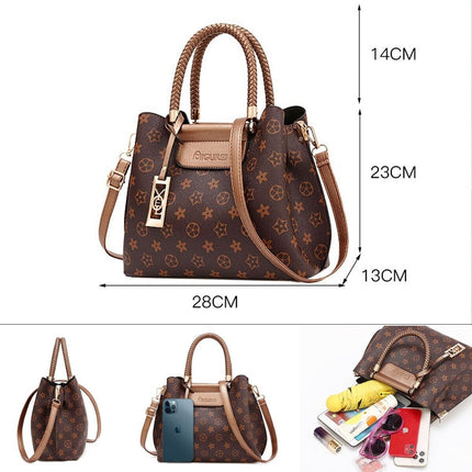 Women Fashion Luxury Handbag Crossbody Shoulder Bag 2 Way Large Capacity