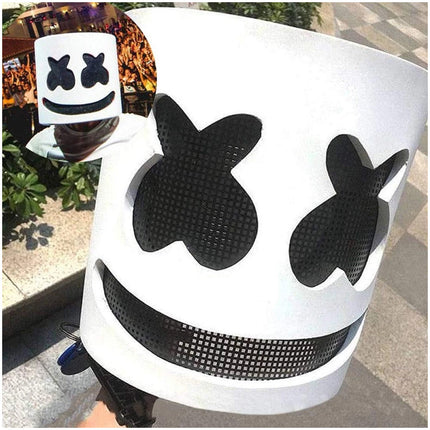 Halloween LED Light Up Mask Full Head DJ Mask Singer Costume Cosplay Party Mask