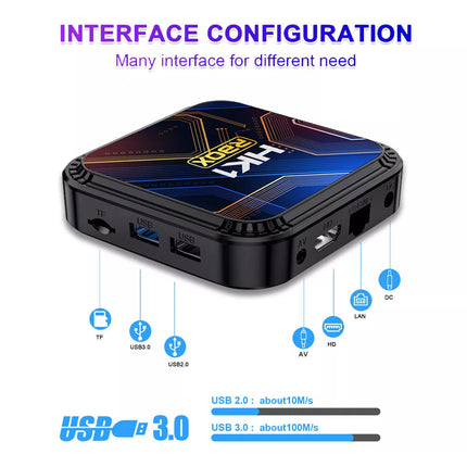 Smart TV BOX for Android 13.0 5G WiFi 8K HD Quad Core Media Player AU HDMI