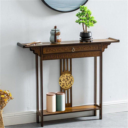 High Polish Narrow Console Table Hallway Table Entry Decor With Storage Drawer