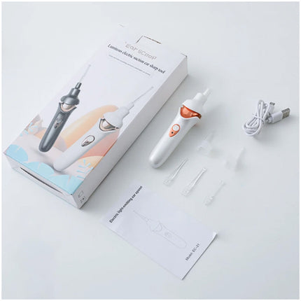 Ear Wax Removal Electric Ear Cleaning Kit Effective Safe Vacuum Suction w Light