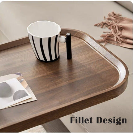 Movable Coffee Side Table Laptop Desk Bedside Sofa Tea End Tables Wooden Metal