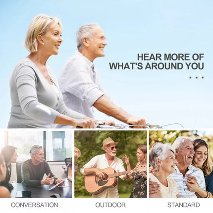 1 Pair Rechargeable Hearing Aids BTE Visible Hearing Amplifier Sound Enhance