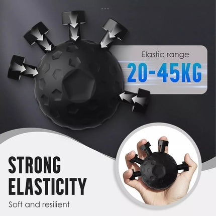 2Pcs Black Finger Grip Strengthener Hand Exerciser Gripper Tool Hand Strength Training
