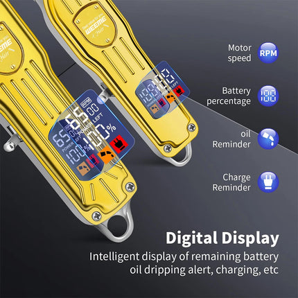 Battery Rechargeable Pro Hair Clipper Set Cordless Hair Trimmer With LED Display