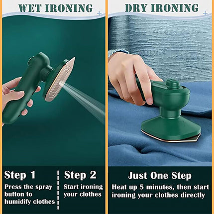 Steam Iron Garment Steamer Handheld Portable Mini Home Travel Clothes Ironing