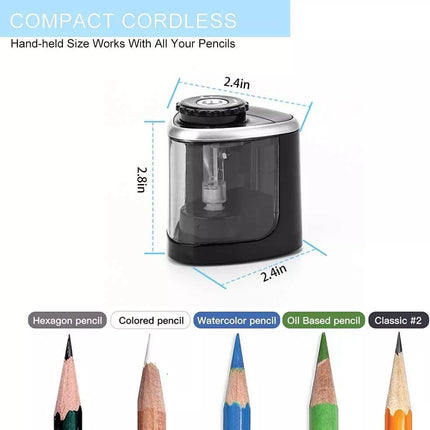 Automatic Electric Pencil Sharpener Operated Students Desktop Manual Or Auto