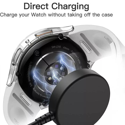 Clear For Samsung Galaxy Watch 7 Case Screen Protector Clear 40mm Cover