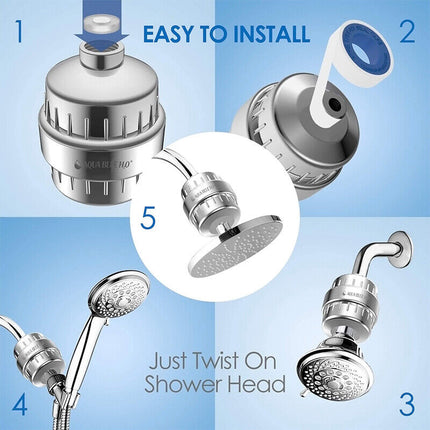 Multi Stages Shower Head Filter Bath Water Filter KDF Remove Chlorine Odors