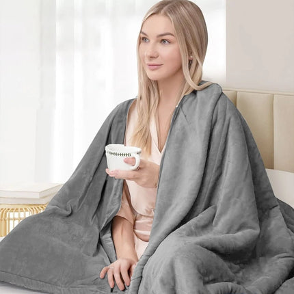 Electric Heated Blanket Warm Throw Poncho Wrap Blanket Portable heated Shawl