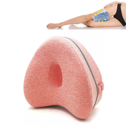 Memory Foam Leg Pillow Cushion Knee Support Pain Relief Washable Cover Bed Sofa Red