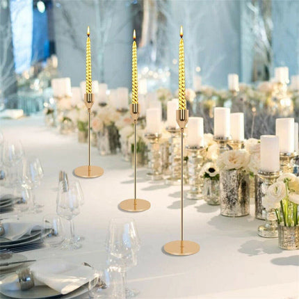 Candlestick Holders 3x Taper Candle Holders for Candlesticks Dining Decoration