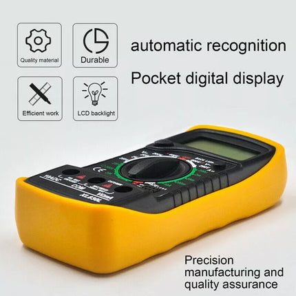 Digital Multimeter Automotive AC/DC Voltmeter Current Meter Multi Tester+4 Leads