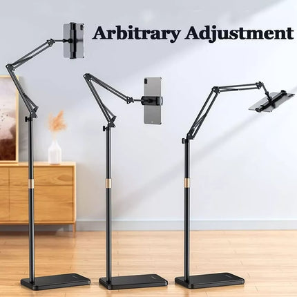 155cm Free Standing Adjustable Mount Holder Universal For iPad iPhone