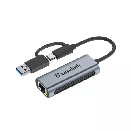 2.5G USB C Ethernet Adapter USB A Network Adapter Laptop RJ45 Adapter