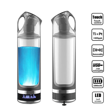 Hydrogen Rich Bottle Portable 500ml Hydrogen Rich Water Bottle USB Rechargeable