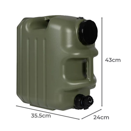 Water Container Jerry Can Bucket Camping Outdoor Storage Barrel Green