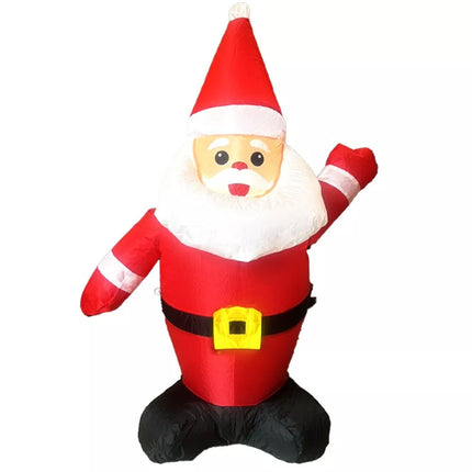 3.3ft Christmas Inflatable Santa Claus Decoration Built-In LED Lights Waterproof