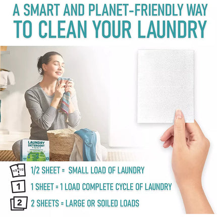100 Sheets Laundry Detergent Eco-friendly Ultra Concentrated Washing Sheet