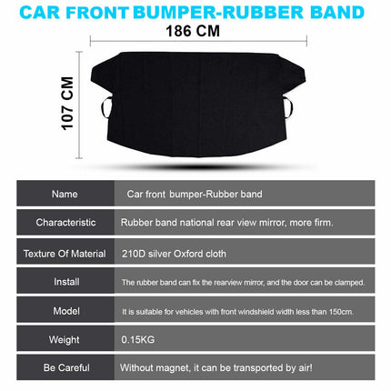 Universal Car Front and Rear Windscreen Cover Sunshade Snow Protector Window AU