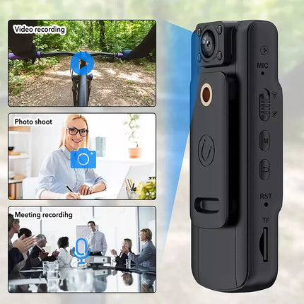 1080P Police Body Camera Audio Video Cam Recorder Night Vision DVR Camcorder