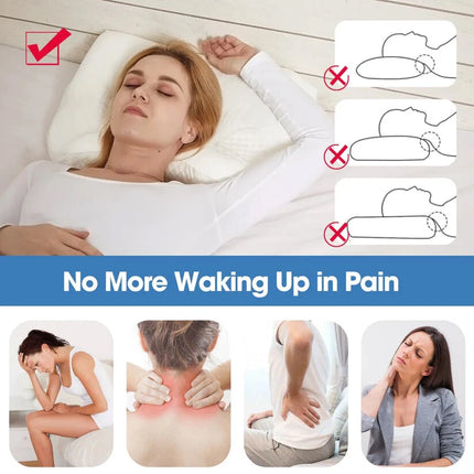 Contour Sleep Therapy Memory Foam Pillow Side Sleepers Removable Cover